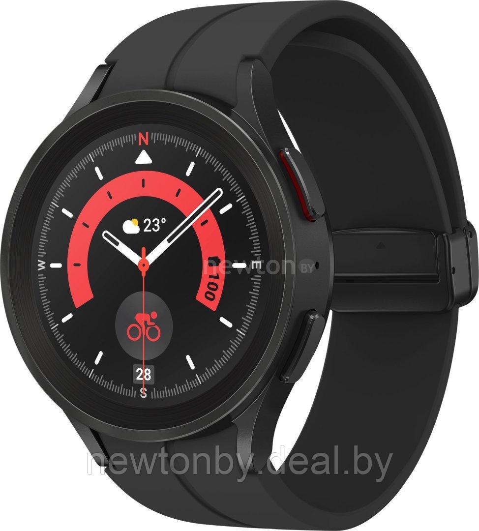 Умные часы Samsung Galaxy Watch 5 Pro 45 мм (черный титан) - фото 1 - id-p218518232
