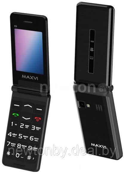 Кнопочный телефон Maxvi E9 (черный) - фото 1 - id-p218511063