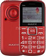 Кнопочный телефон Maxvi B5ds (красный)