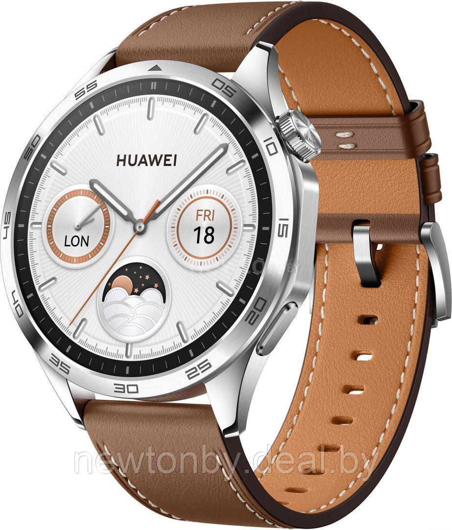 Умные часы Huawei Watch GT 4 46 мм (коричневый) - фото 1 - id-p216714459