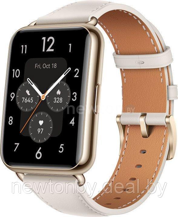 Умные часы Huawei Watch FIT 2 Classic международная версия (лунный белый) - фото 1 - id-p218518269