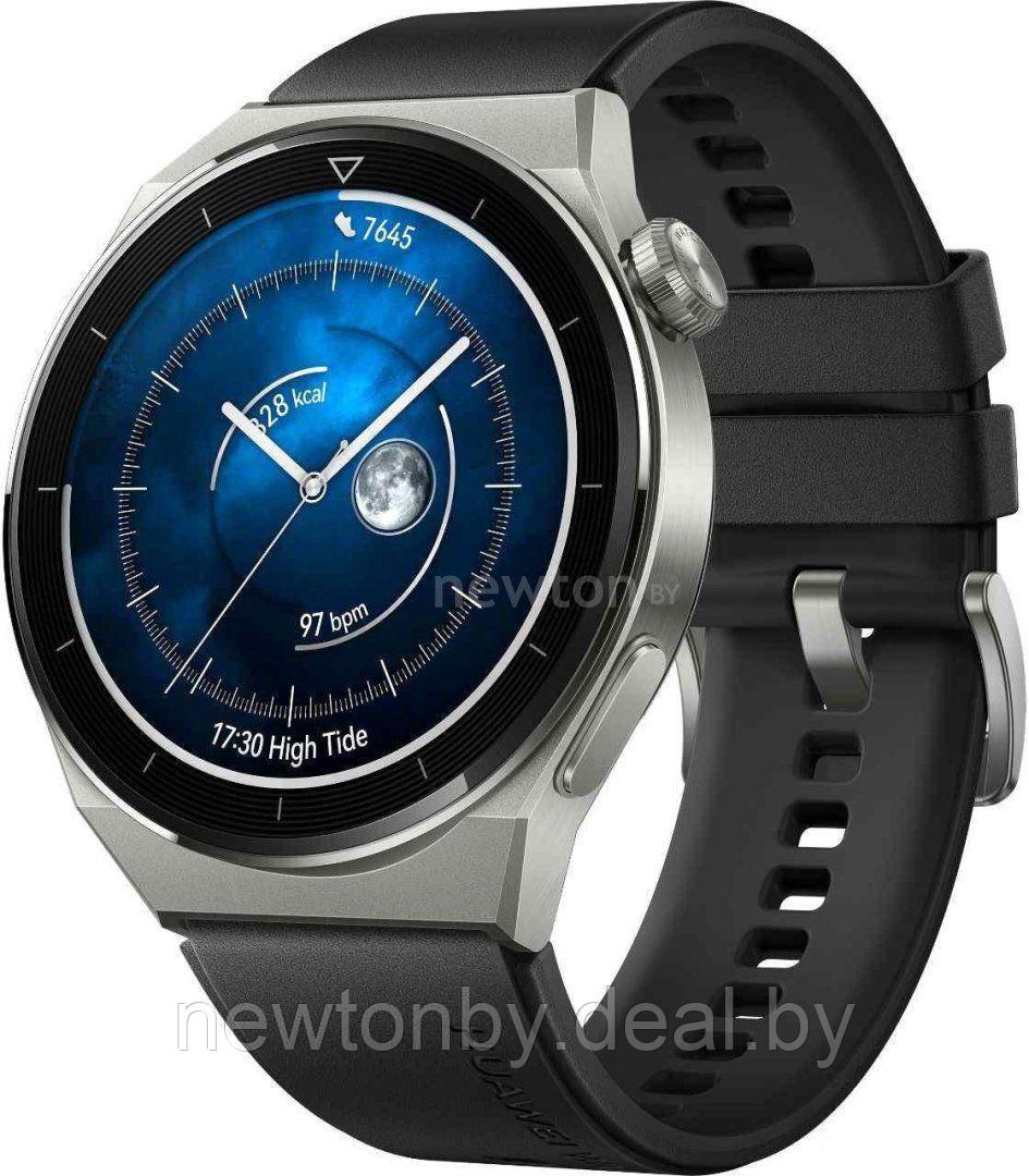 Умные часы Huawei Watch GT 3 Pro Titanium 46 мм (серый/черный) - фото 1 - id-p218518277