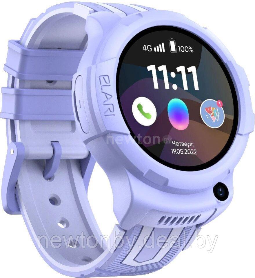 Детские умные часы Elari KidPhone 4G Wink (сиреневый) - фото 1 - id-p218518320