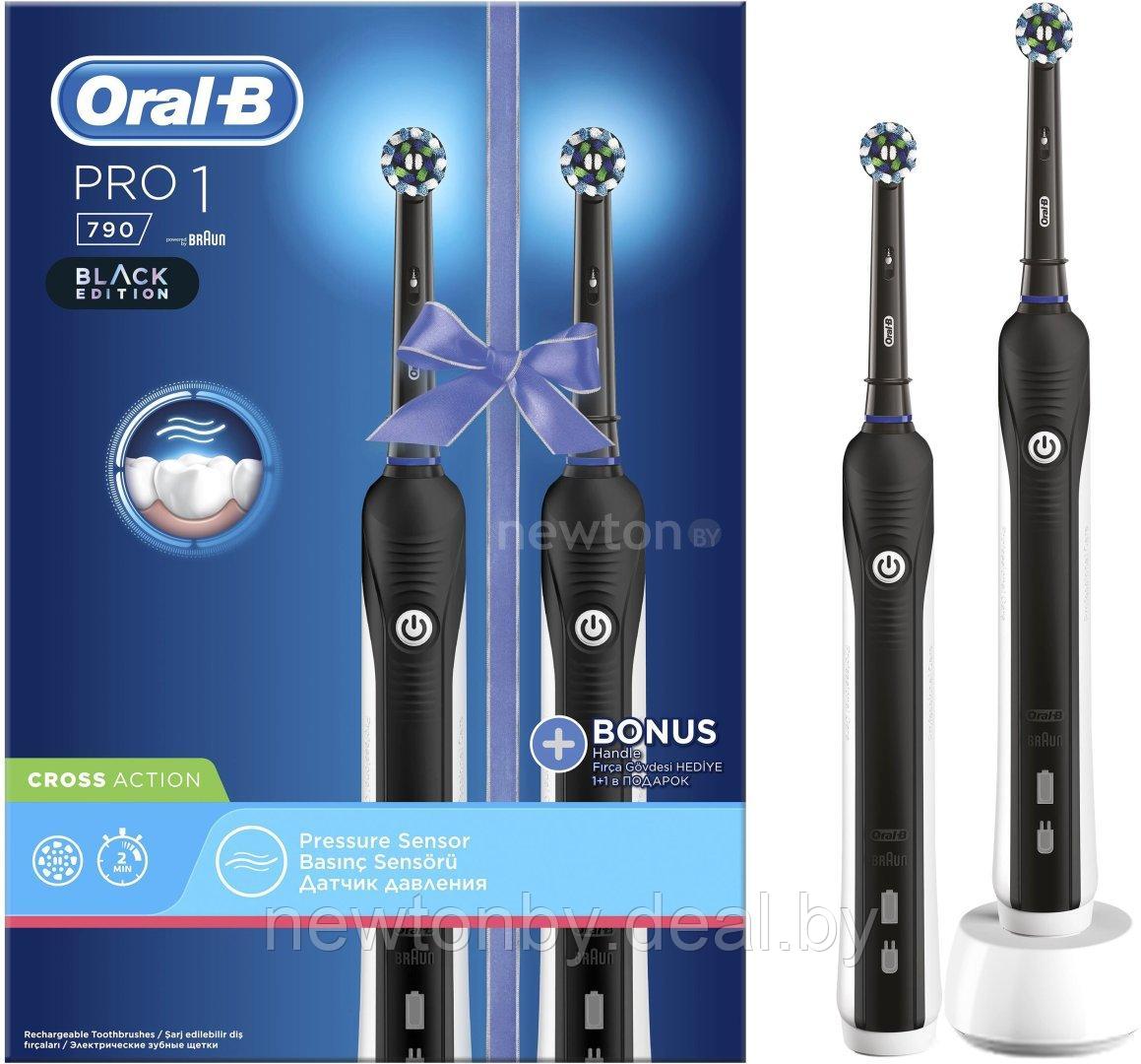 Комплект зубных щеток Oral-B Pro 1 790 Duo D16.523.1UH - фото 1 - id-p218514350