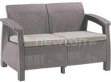 Садовый диван Keter Corfu Love Seat 227644 (капучино)