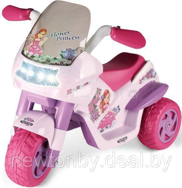 Электромотоцикл Peg Perego Flower Princess IGED0923 (белый/розовый)