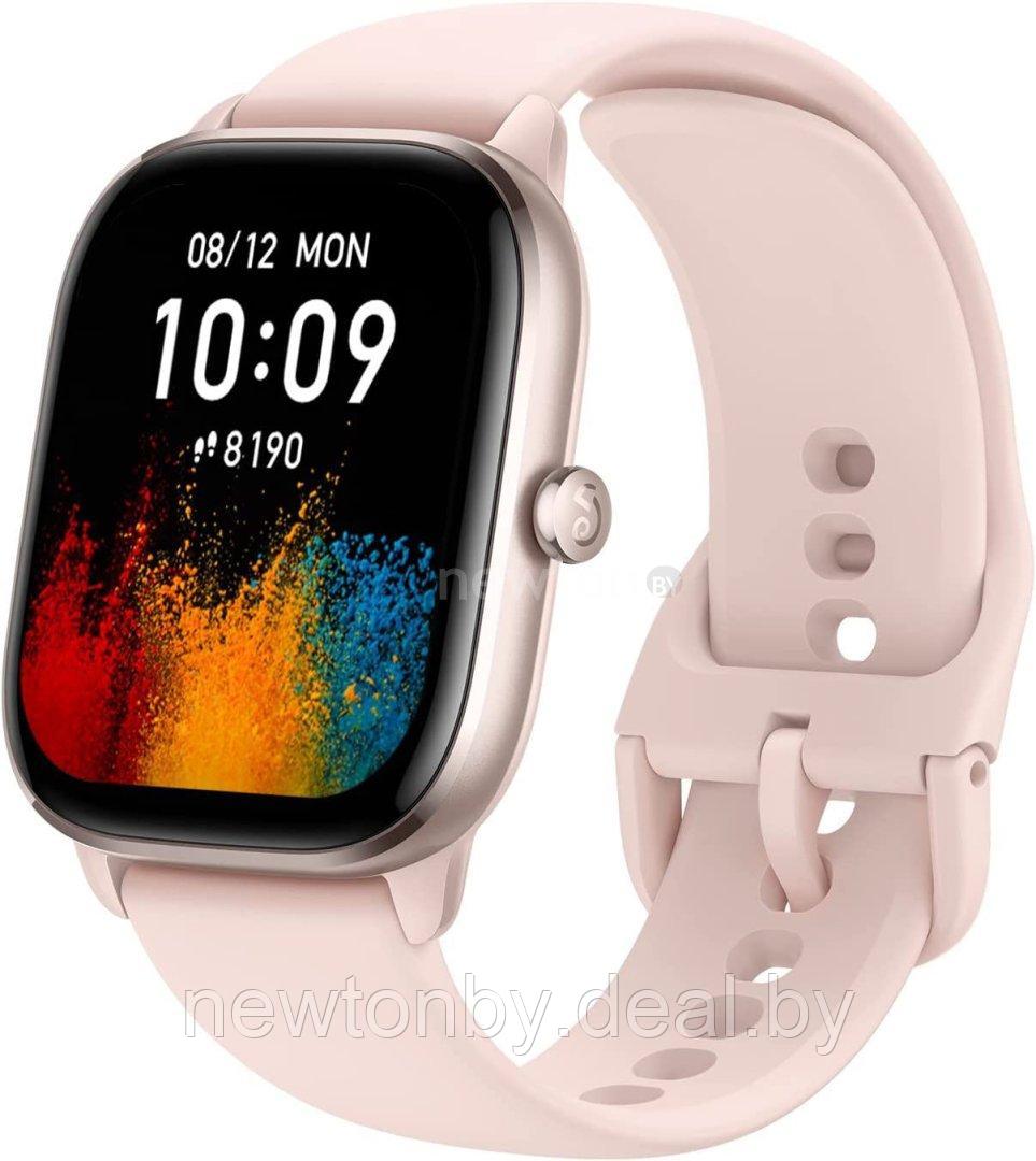 Умные часы Amazfit GTS 4 Mini (фламинго розовый) - фото 1 - id-p218518429