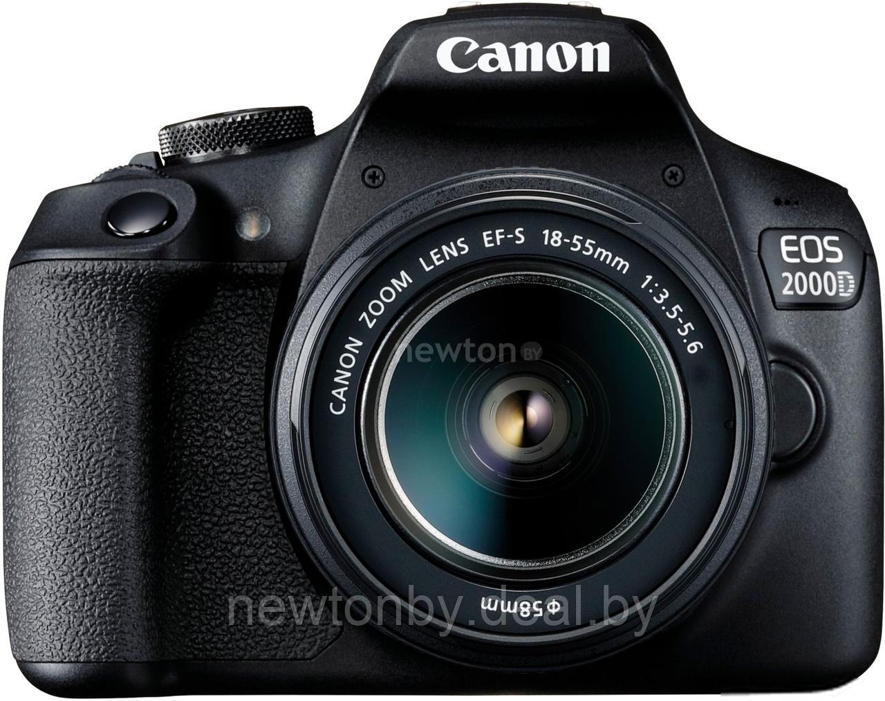 Зеркальный фотоаппарат Canon EOS 2000D Kit 18-55mm III - фото 1 - id-p217509712