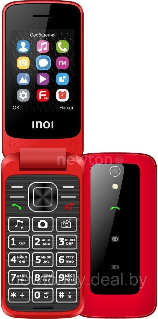 Кнопочный телефон Inoi 245R (красный) - фото 1 - id-p218511261