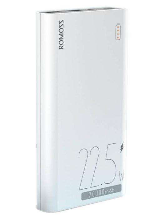 Внешний аккумулятор Romoss Power Bank Sense 6F 20000mAh пауэрбанк для телефона - фото 1 - id-p218381946