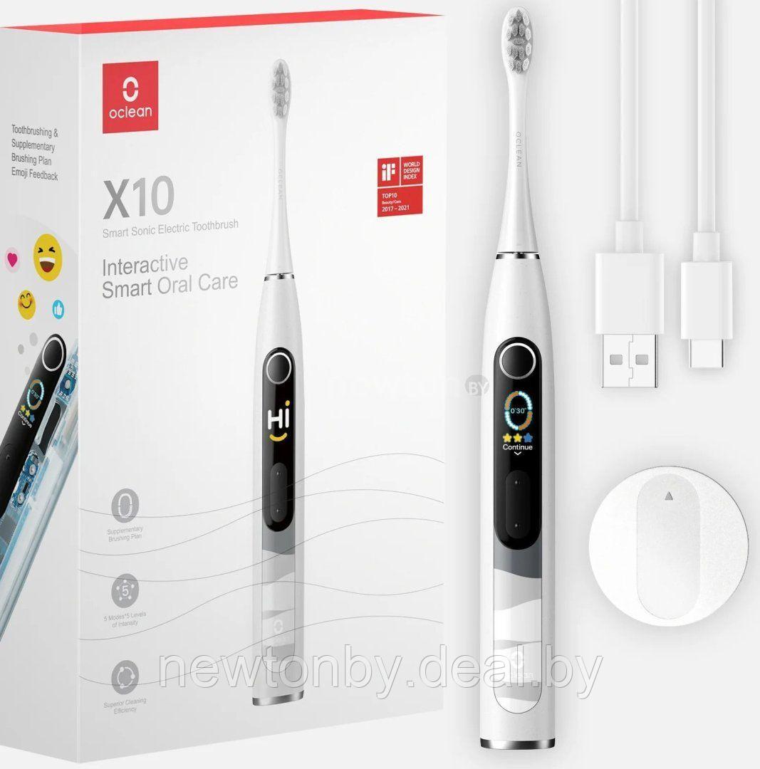 Электрическая зубная щетка Oclean X10 Smart Electric Toothbrush (серый) - фото 1 - id-p218514400