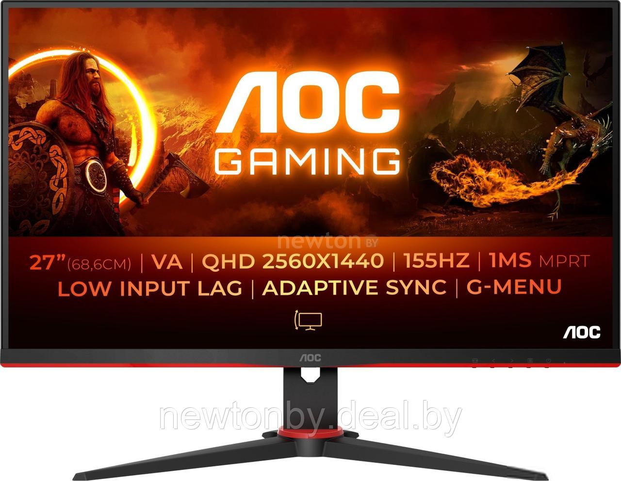 Игровой монитор AOC Q27G2E/BK - фото 1 - id-p216932206