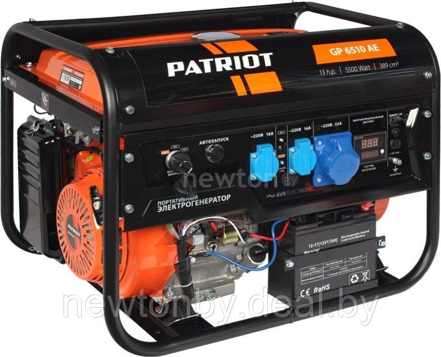 Бензиновый генератор Patriot GP 6510AE - фото 1 - id-p218519678