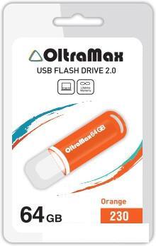 USB Flash Oltramax 230 64GB (оранжевый) [OM-64GB-230-Orange] - фото 1 - id-p217682632