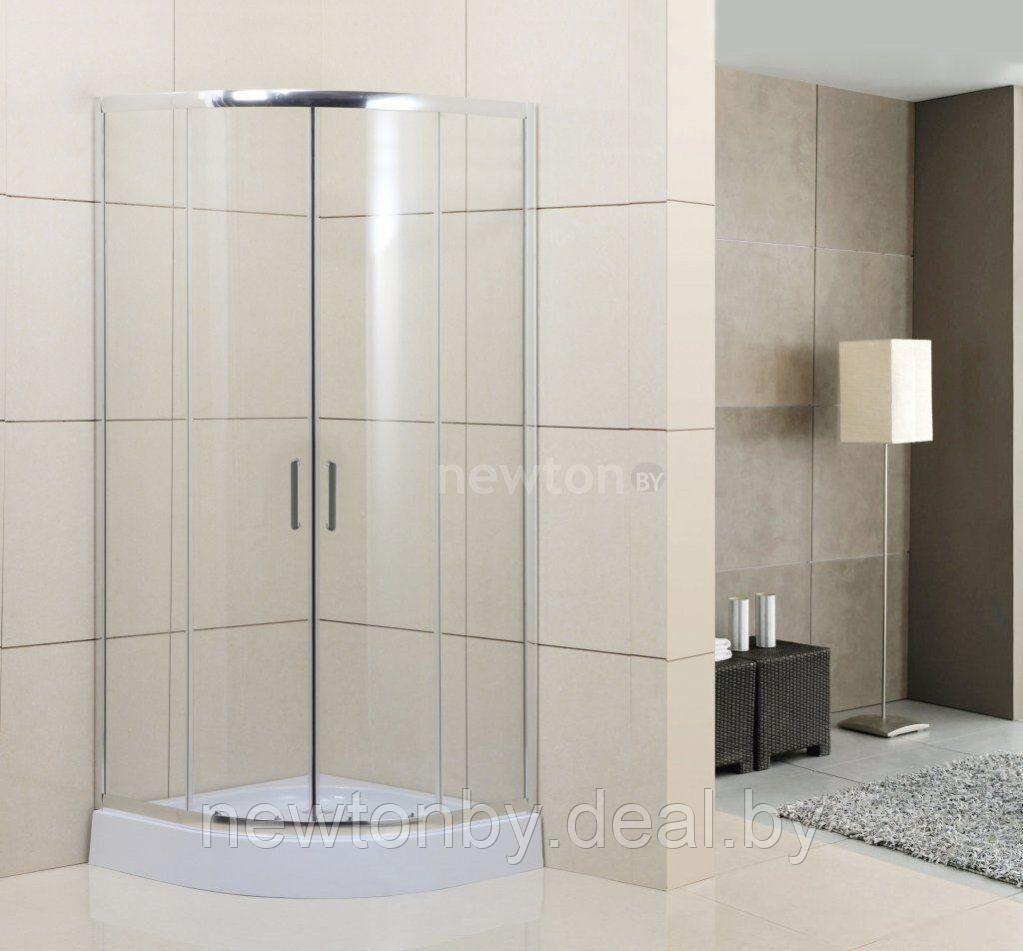 Душевой уголок BelBagno UNO-195-R-2-85-C-Cr (прозрачное стекло) - фото 1 - id-p201885339