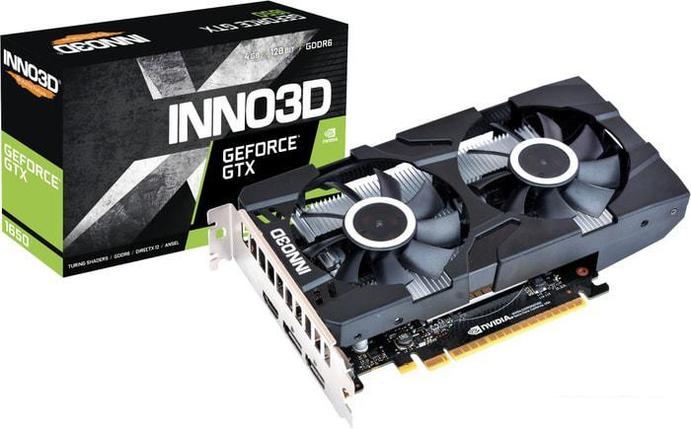 Видеокарта Inno3D GeForce GTX 1650 Twin X2 OC 4GB GDDR6 N16502-04D6X-1177VA25, фото 2