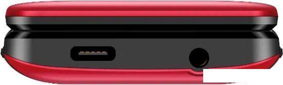 Кнопочный телефон F+ Flip 240 (черный/красный) - фото 7 - id-p218398022