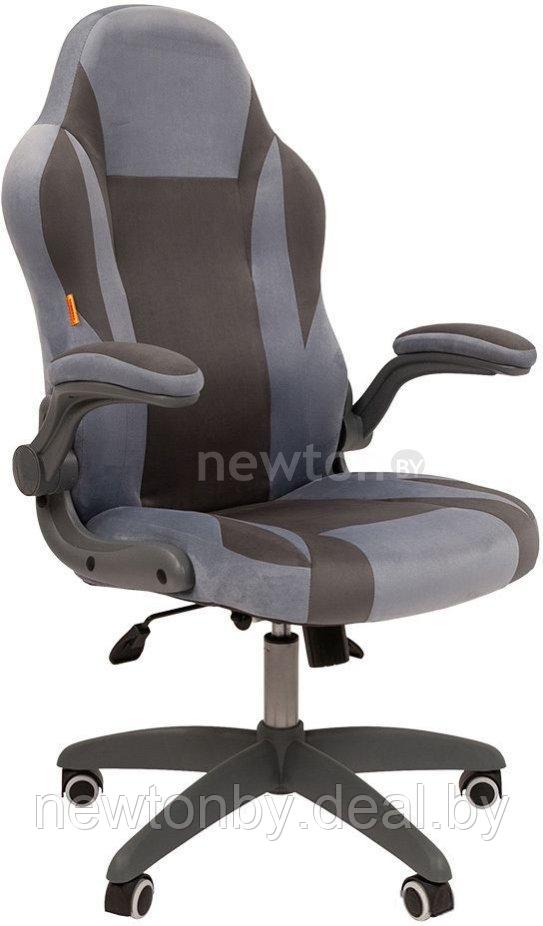 Кресло CHAIRMAN Game 55 (голубой/серый) - фото 1 - id-p218526933