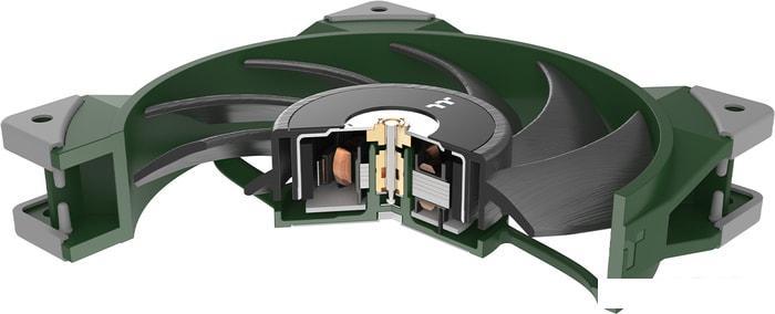 Вентилятор для корпуса Thermaltake ToughFan 12 Racing Green CL-F117-PL12RG-A - фото 4 - id-p218295175