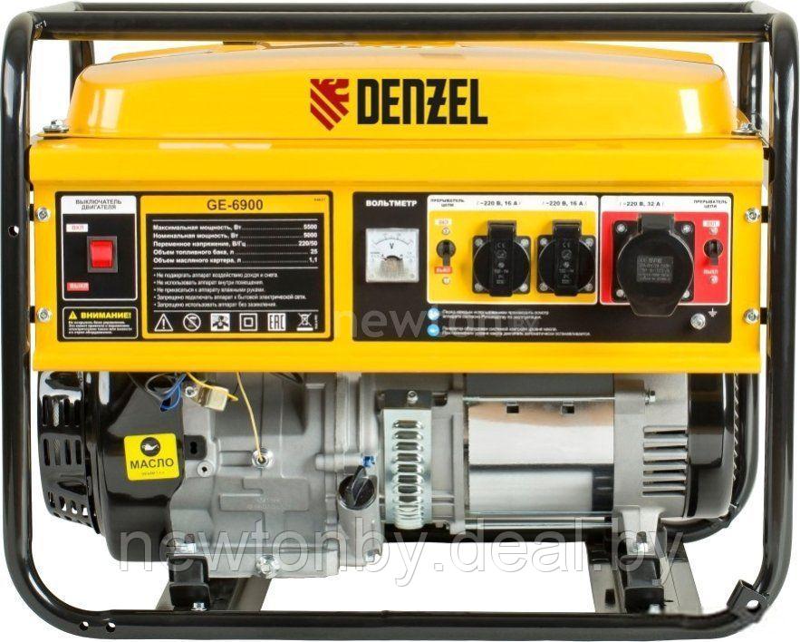 Бензиновый генератор Denzel GE 6900 - фото 1 - id-p218519897