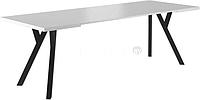 Кухонный стол Signal Merlin 90x90-240 (белый мат/черный)