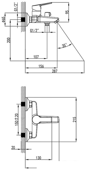 Смеситель Milardo Stripe STRSB02M02 - фото 3 - id-p218442190