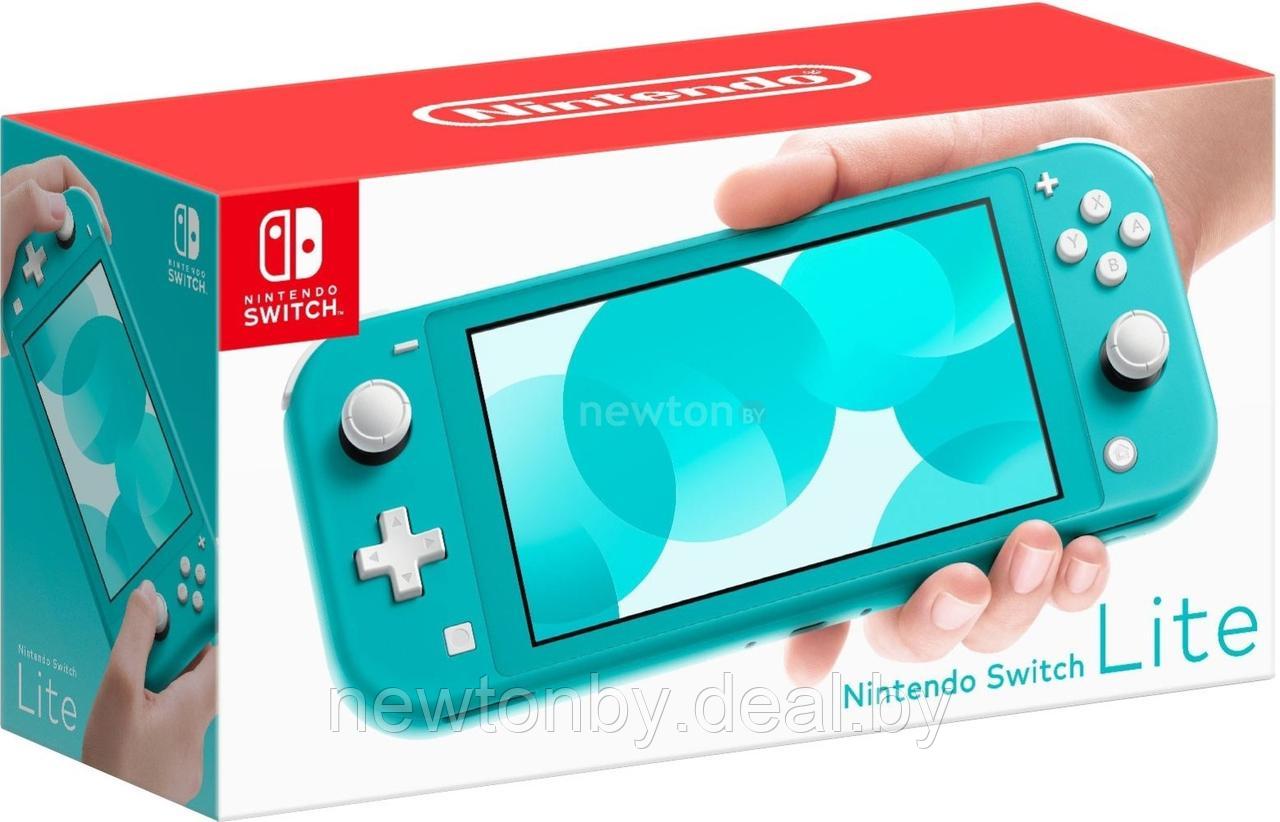 Игровая приставка Nintendo Switch Lite (бирюзовый) - фото 1 - id-p218518907