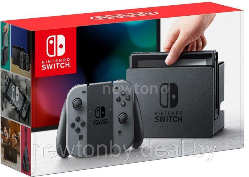 Игровая приставка Nintendo Switch (с серыми Joy-Con) - фото 1 - id-p218518911