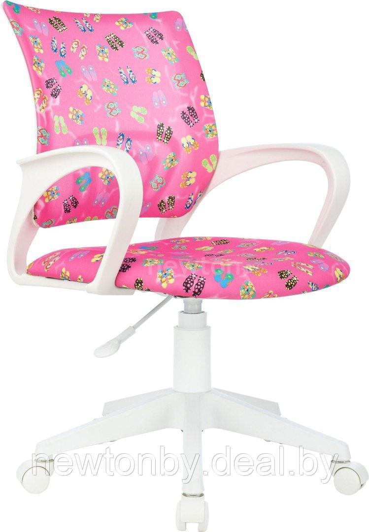 Компьютерное кресло Бюрократ Burokids 1W 1920845 (розовый сланцы/пластик белый) - фото 1 - id-p216984268