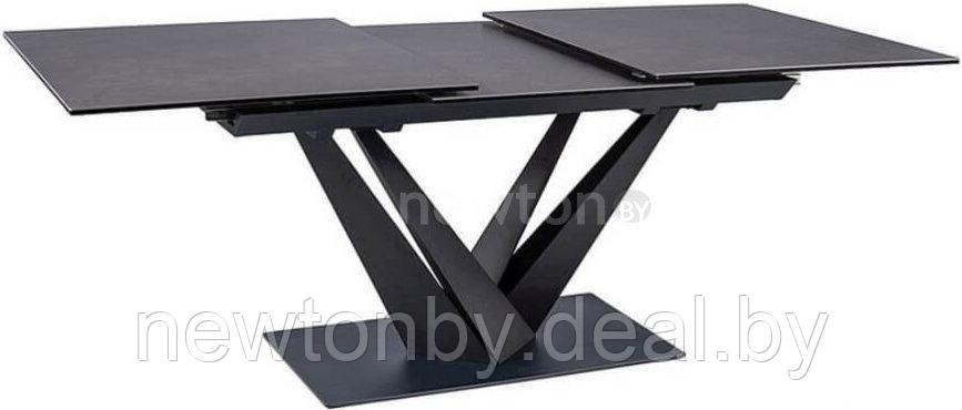 Кухонный стол Signal Sorento Ceramic SORENTOCC160 (эффект черного мрамора/черный мат) - фото 1 - id-p217366910