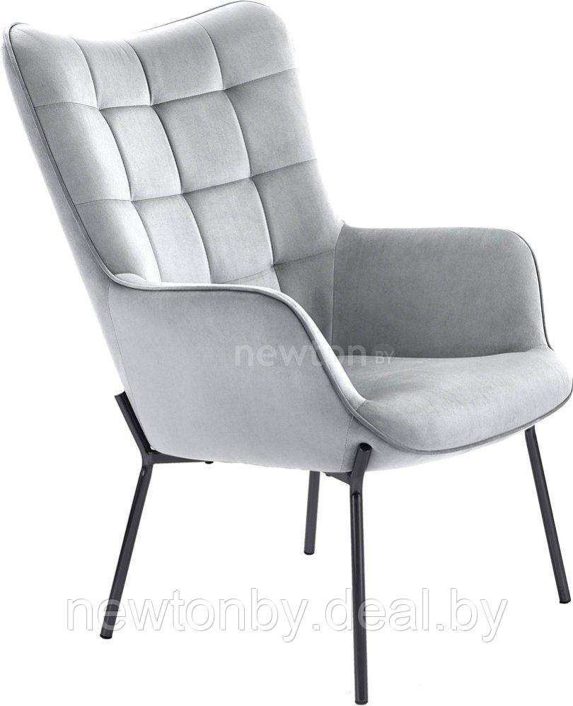 Интерьерное кресло Halmar Castel (светло-серый/черный) - фото 1 - id-p203828377