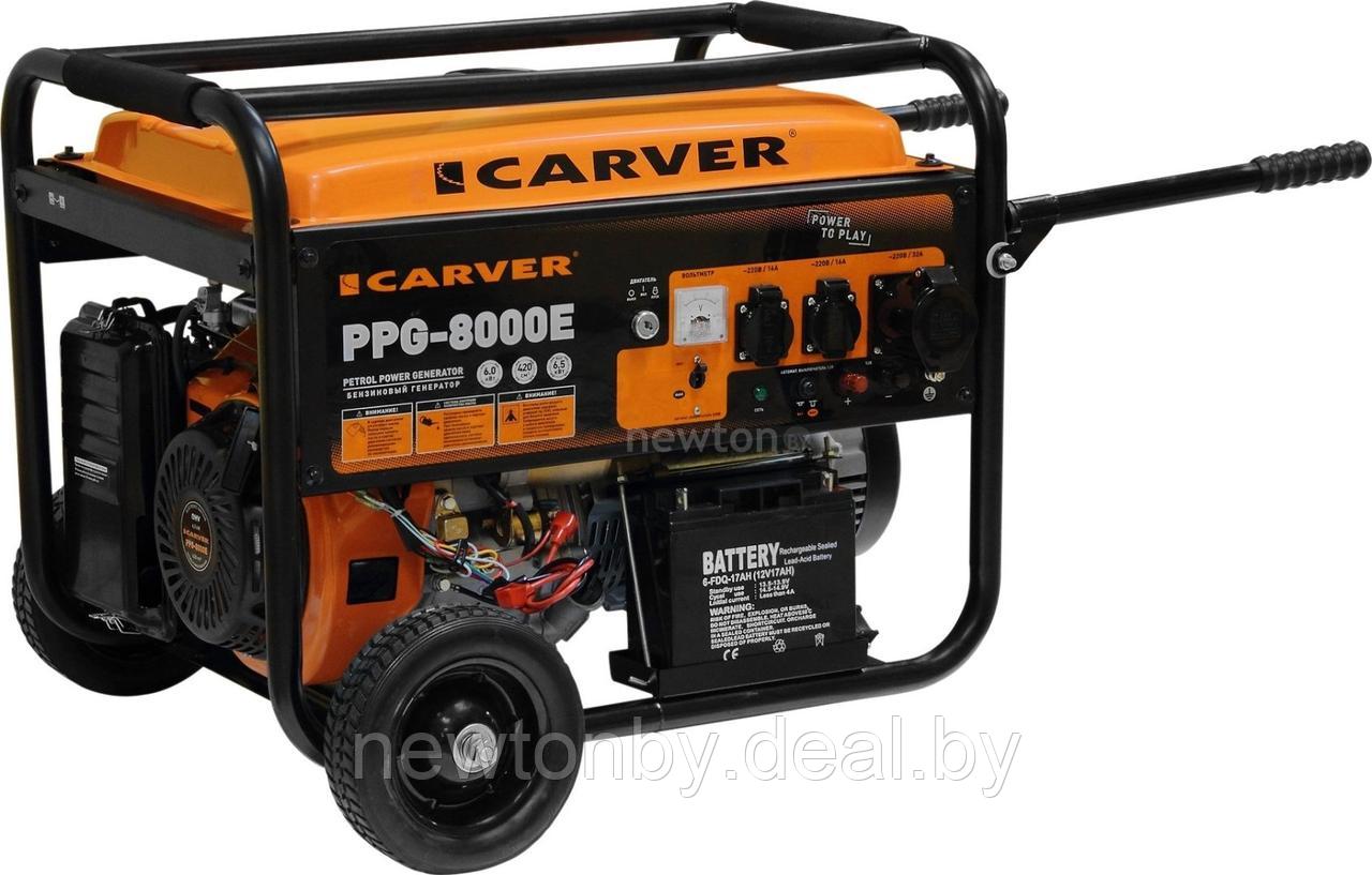 Бензиновый генератор Carver PPG-8000E - фото 1 - id-p218519976