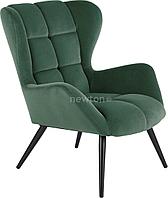 Интерьерное кресло Halmar Tyrion (темно-зеленый/черный)