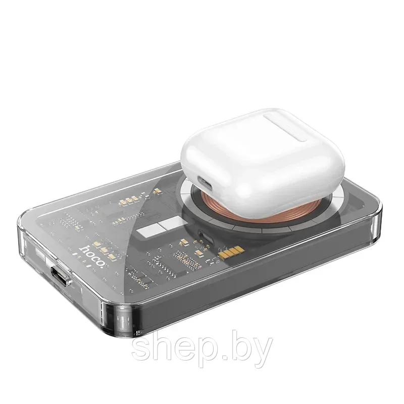 HOCO Q14 Ice Crystal PD20W портативный магнитный аккумулятор быстрой зарядки 5000 мАч - фото 2 - id-p218551977
