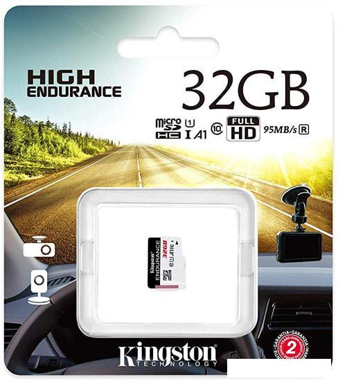 Карта памяти Kingston High Endurance microSDHC 32GB - фото 3 - id-p218442362