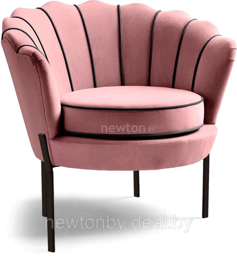 Интерьерное кресло Halmar Angelo (розовый/черный) - фото 1 - id-p218549299