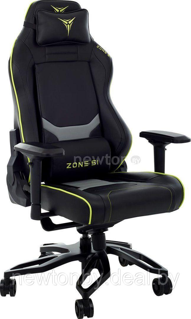 Кресло Zone51 Cyberpunk (черный/зеленый) - фото 1 - id-p218527855