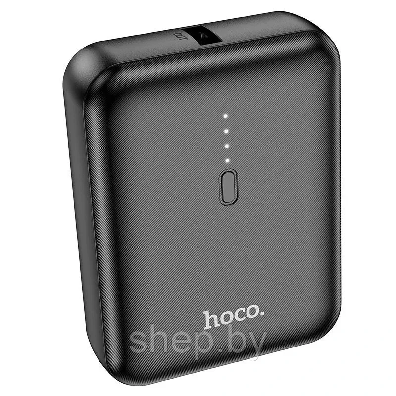 Компактный внешний аккумулятор Hoco J96 / 5000mAh / выходы USB + Type-C / 2A / черный - фото 3 - id-p218552611