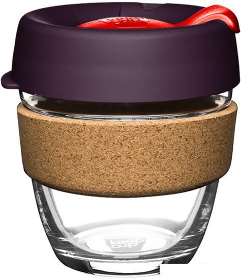 Многоразовый стакан KeepCup Brew Cork S Red Bells 227мл (бордовый) - фото 1 - id-p218097423