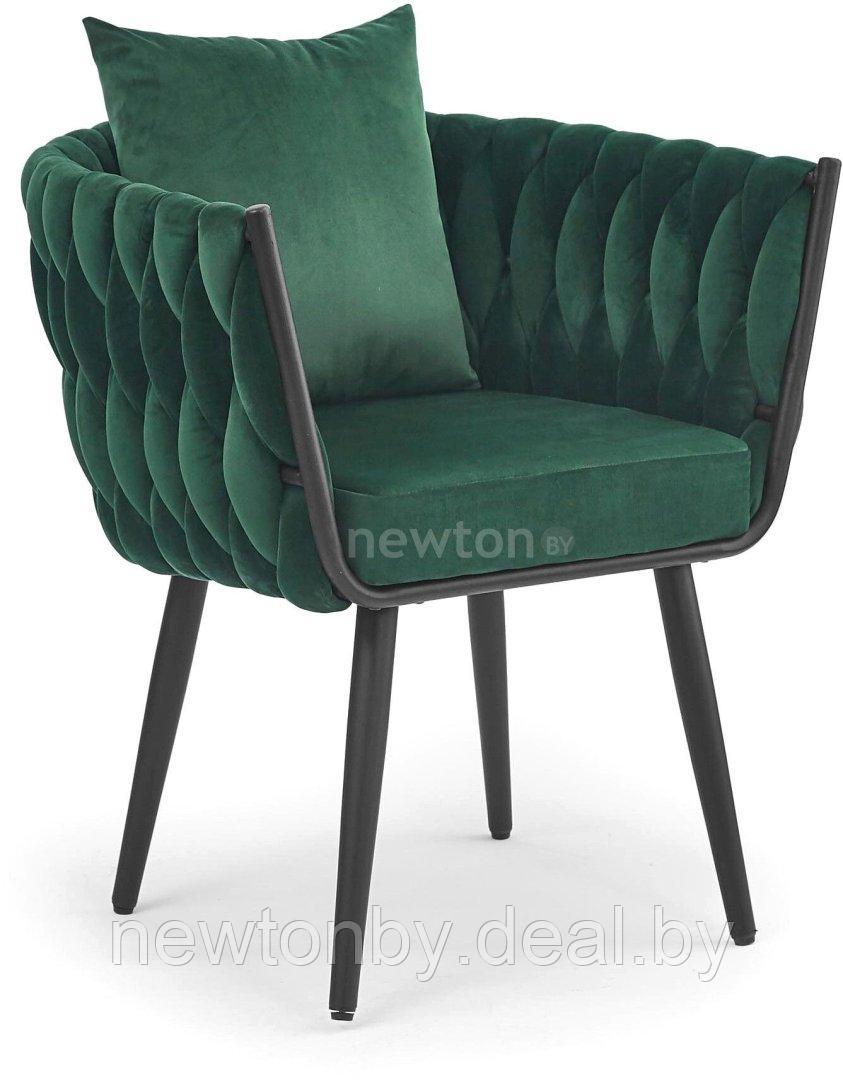 Интерьерное кресло Halmar Avatar 2 (темно-зеленый/черный) - фото 1 - id-p218549314