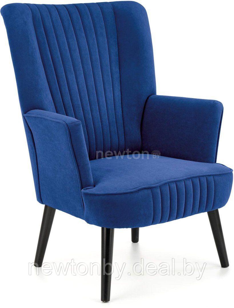 Интерьерное кресло Halmar Delgado (темно-синий/черный) - фото 1 - id-p218549321