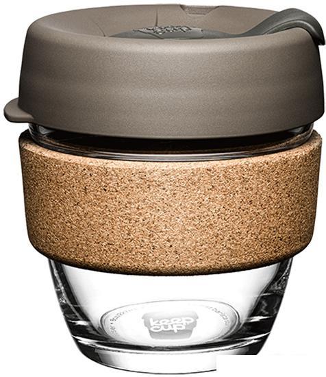 Многоразовый стакан KeepCup Brew Cork S Latte 227мл (серый) - фото 1 - id-p218097467