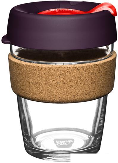 Многоразовый стакан KeepCup Brew Cork M Red Bells 340мл (бордовый) - фото 1 - id-p218097499