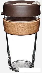 Многоразовый стакан KeepCup Brew Cork L Almond 454мл (коричневый)