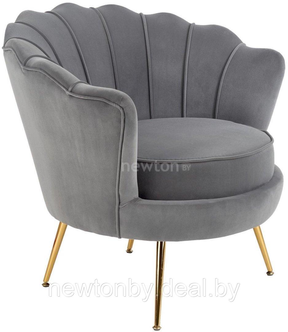 Интерьерное кресло Halmar Amorinito (серый/золотой) - фото 1 - id-p194215251