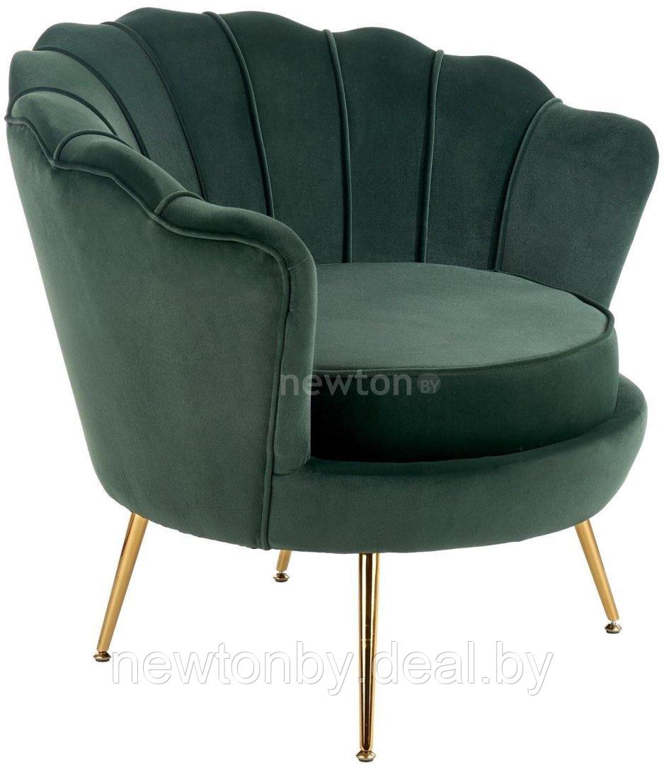 Интерьерное кресло Halmar Amorinito (темно-зеленый/золотой) - фото 1 - id-p194215250