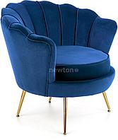 Интерьерное кресло Halmar Amorinito (темно-синий/золотой)