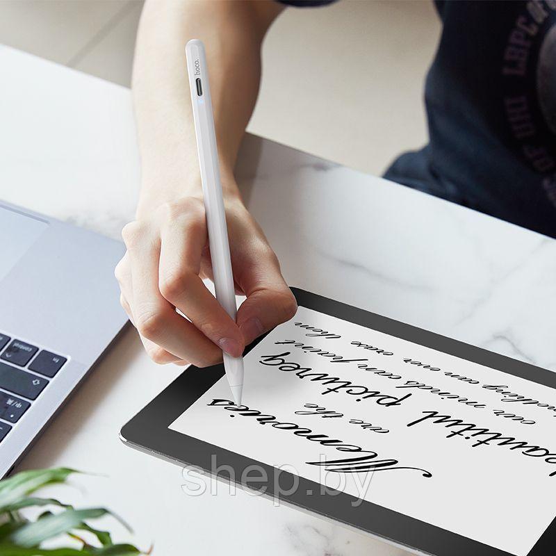Стилус унверсальный Hoco GM109 (IPAD,Android) цвет: белый - фото 4 - id-p218552632