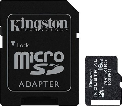 Карта памяти Kingston Industrial microSDHC SDCIT2/16GB 16GB (с адаптером), фото 2