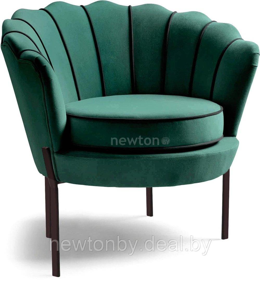 Интерьерное кресло Halmar Angelo (темно-зеленый/черный) - фото 1 - id-p218549359